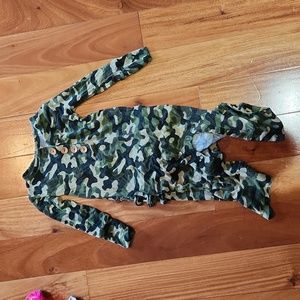 Posh Peanut Camo Romper